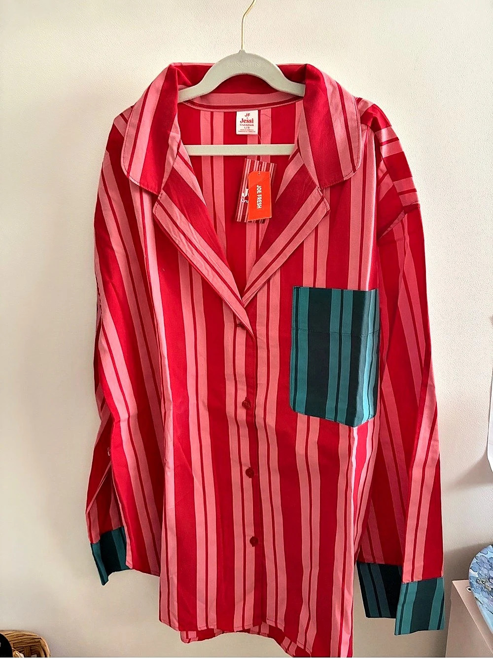 Jessi Cruickshank Joe Fresh Large Striped PJs